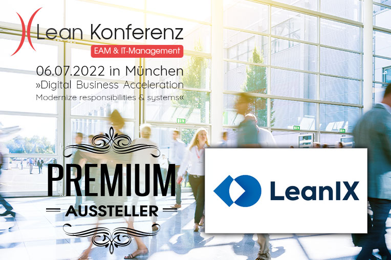 LeanIX GmbH ist bei der Lean Konferenz am 6.7.2022 vor Ort in München und steht Ihnen als Premium-Aussteller zur Verfügung.